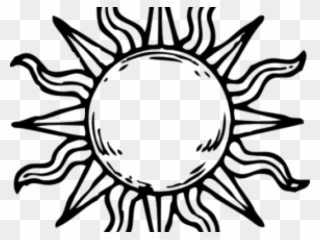 Clip Black And White Sun X Carwad Net - Sun Drawing - Png Download
