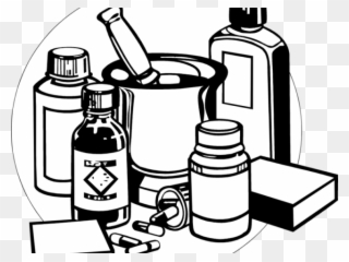 Medical Clipart Black And White - Medicine Black And White - Png Download