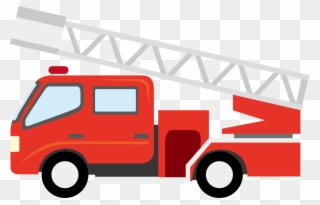 Broom Clip Wall Mounted - Cartoon Fire Truck Png Transparent Png