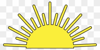 Sun 17 Rays Heraldic External Ornament - Levé Du Soleil Dessin Clipart