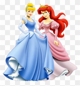 Princess Ariel And Cinderella Clipart - Disney Princess Ariel And Cinderella - Png Download