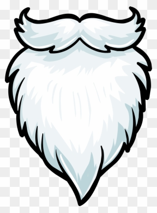 Beard Clipart Plain - Santa Beard - Png Download