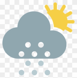 Cloud, Partly Cloudy, Sun, Snow, Winter, Weather - Cloud Clipart