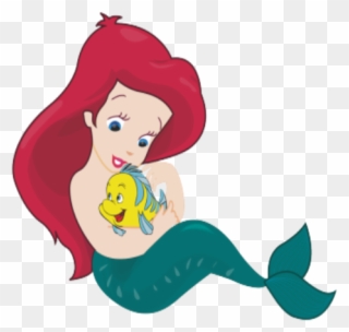 Disney Princes And Pets Clip Art - Flounder Little Mermaid - Png Download