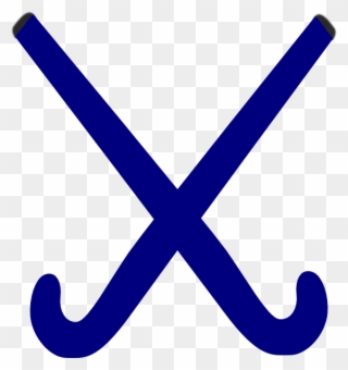 Hockey Sticks Blue Clip Art - Field Hockey Sticks Blue - Png Download