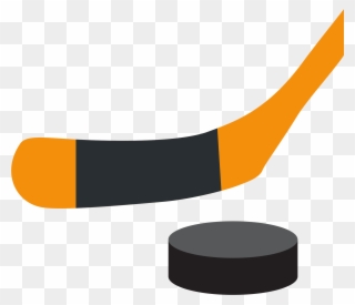 Open - Hockey Stick And Puck Transparent Clipart