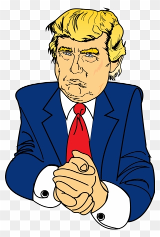 Free Serious Looking Donald Trump Clip Art - Donald Trump Clipart Png Transparent Png