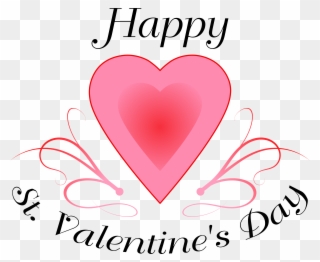 Free St Valantines Free Valentines Day Card - St Valentine's Day Clip Art - Png Download
