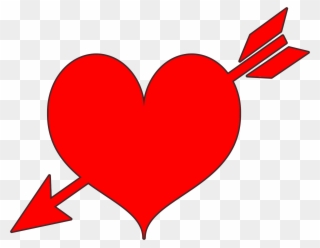 All Photo Png Clipart - Red Heart With Arrow Transparent Png