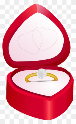 Big Image - Wedding Ring In Box Clipart - Png Download