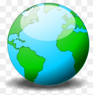Earth Day Clip Art - Earth Globe Shower Curtain - Png Download
