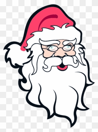 Father Christmas Face Clipart - Santa Claus Head Png Transparent Png