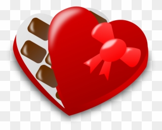 Valentine Day Icon - Valentine Chocolate Clip Art - Png Download
