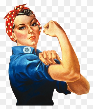 Sm Labor-day Pl Image - Rosie The Riveter Transparent Clipart
