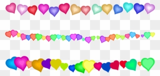 Free Heart Page Border Decorations - Borda De Pagina Coração Clipart