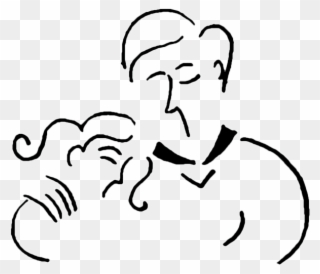 Father And Daughter Clip Art - Father And Daughter Drawing - Png Download