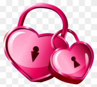 Visit - Heart Locks Clipart
