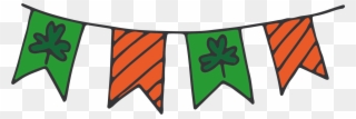 Hanging Irish Flags - Emblem Clipart