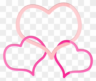 Heart Shape Png Frames For Picture Editing - Pink Heart Frame Png Clipart