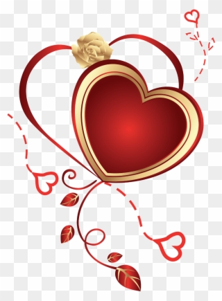Heart Clipart Png - Rose With Heart Png Transparent Png