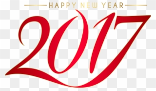 Red 2017 Transparent Png Clip Art Imageu200b Gallery - New Year