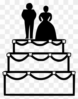 Flourish Clipart Weds - Free Clipart Wedding Cake - Png Download