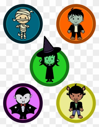 All Photo Png Clipart - Cute Halloween Monsters Png Transparent Png