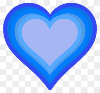 Blueheart Clip Art - Blue Heart - Png Download