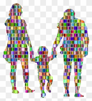 Mosaic Child Art Family Mother - Mosaico De La Familia Clipart
