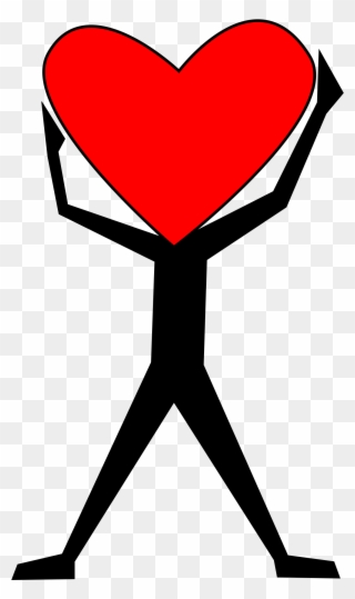 Clipart Hearts Person - Man Icon With Heart - Png Download