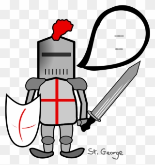 St George And The Dragon Svg Vector File, Vector Clip - Crusade Clipart - Png Download