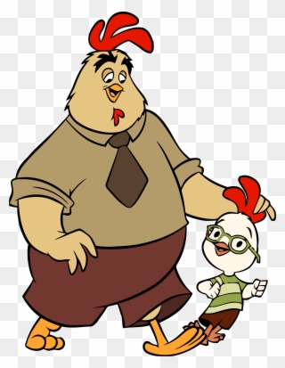 Chicken Little And Father Clipart Png - Chicken Little Father Png Transparent Png