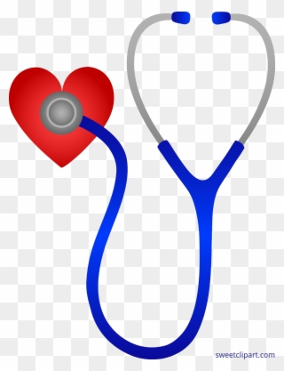 Doctors Stethoscope With Heart Clip Art Clipart - Nursing Clipart - Png Download