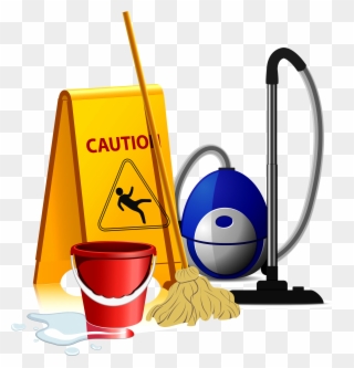 Clean Clipart Clean Floor - Cartoon Cleaning Tools - Png Download