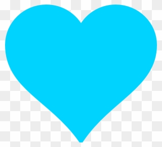 Heart Clipart Clipart Turquoise Blue - Teal Heart Clipart - Png Download