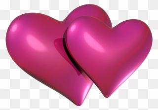 Valentine Pink Hearts Png Clipart - Red And Pink Hearts Transparent Png