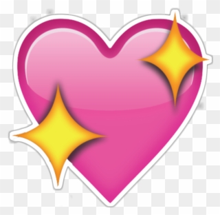 Heart Clipart Clipart Long Heart - Pink Emoji Heart Png Transparent Png