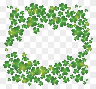 Image Royalty Free Four Leaf Shamrock Saint Patricks - Four Leaf Clovers Clip Art - Png Download