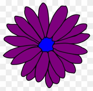 6 Petal Daisy Cliparts - Clip Art Flower - Png Download