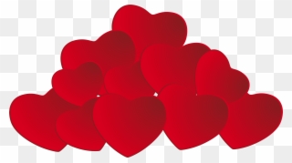 Pile Of Hearts Png Clipart - Heart Png Cartoon Transparent Png