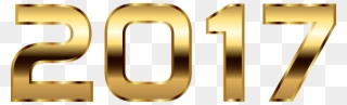 2017 Gold Numbers Png Clipart