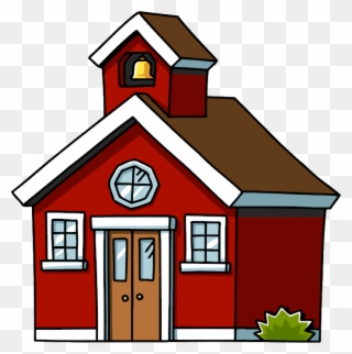 School House Clip Art House The Cliparts - Red School House Clipart - Png Download