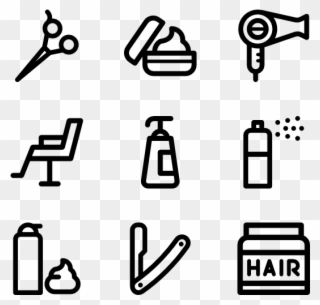 Clip Free Download Hairdresser Packs Svg Psd Png Eps - Beauty Salon Icons Free Transparent Png