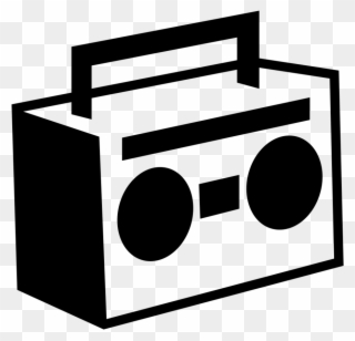 Vector Library Boombox Clipart Cool - Music - Png Download
