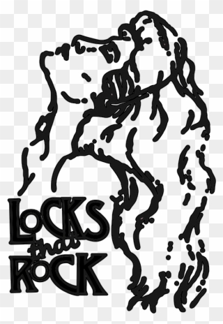 Locks That Rock Hair Design Clipart