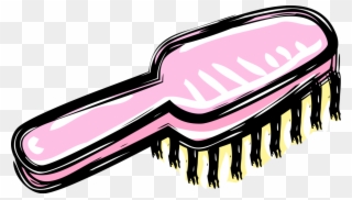 Vector Illustration Of Personal Grooming Hairbrush - Hair Brush Clipart Png Transparent Png