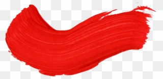 Paint Brush Stroke Clip Art Download - Red Paint Stroke - Png Download