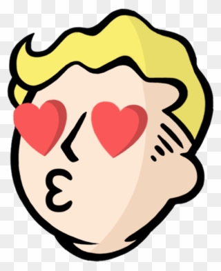 @officialstars 🍀👑↗ Fallout Love Funny Blonde Hearts - Fallout 4 Transparent Gif Clipart