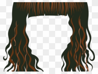 Brown Hair Clipart - Clip Art Of Wig - Png Download
