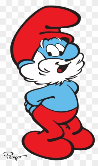 Honorable Mention Goes To Papa Smurf - Papa Smurf Clipart